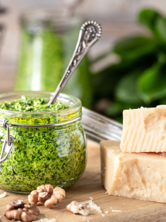 Cheesy Pesto Fat Bombs