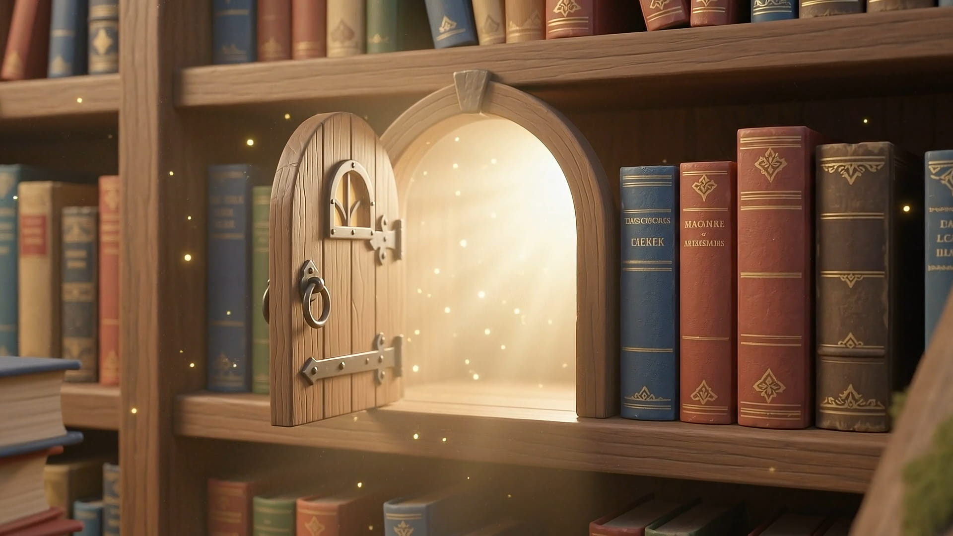 The Little Door Behind the Bookshelf