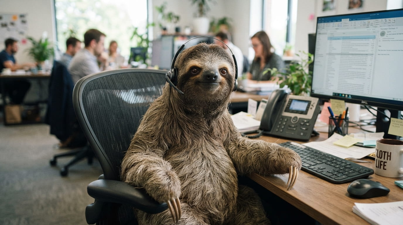 Sloth Call Center Assistant