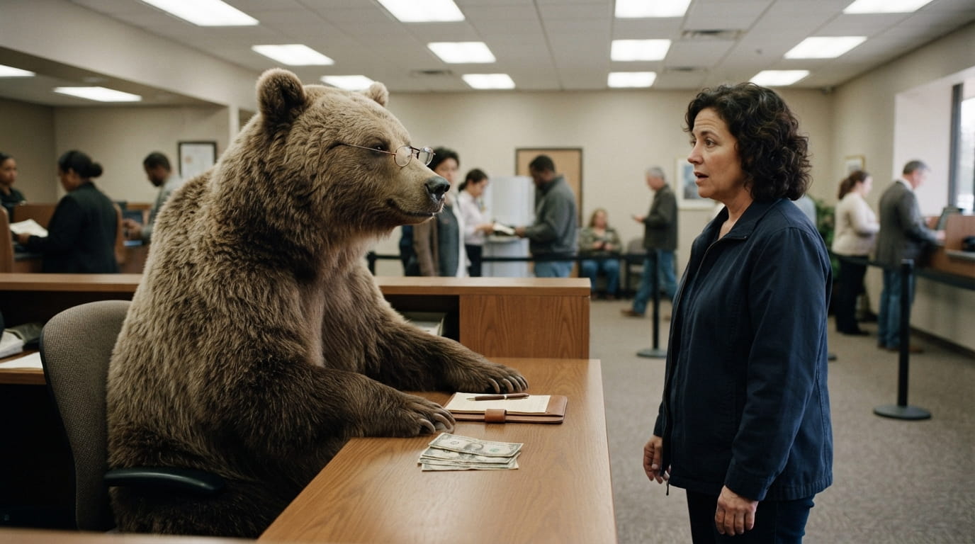 Bear at the Bank