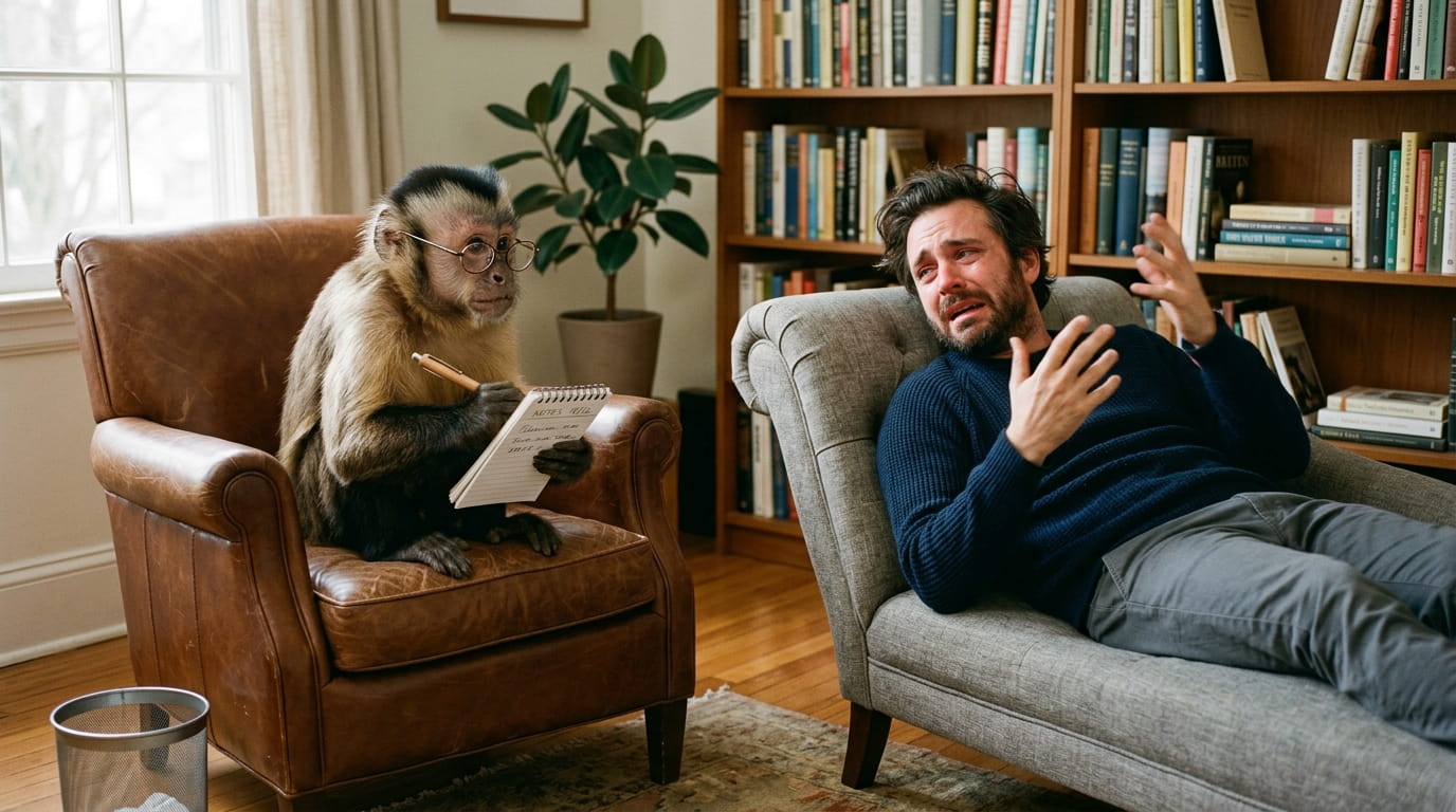 Monkey Therapist Needs a Break